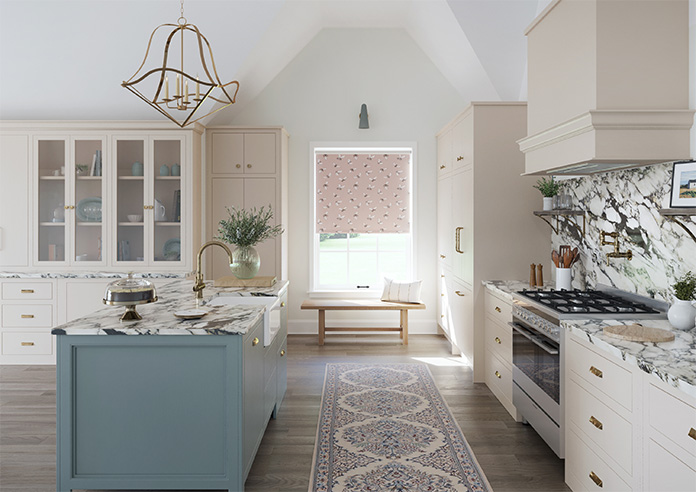 Busy Bee, Dusky Pink - Twist&Fit Roller Blind - Image 8